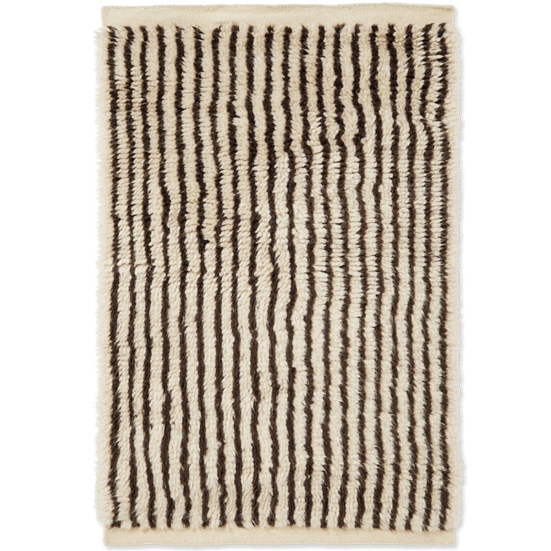 Kami Knotted Rug 80x120 cm, Off-white / Coffee