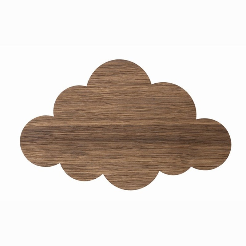 Cloud Wall Lamp, Smoked Oak