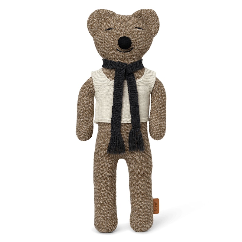 Roy Teddy Stuffed Animal 40 x 20 cm, Merino Wool