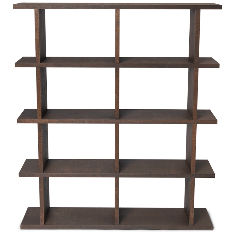 Kona Bookcase 2x4, Dark Stained