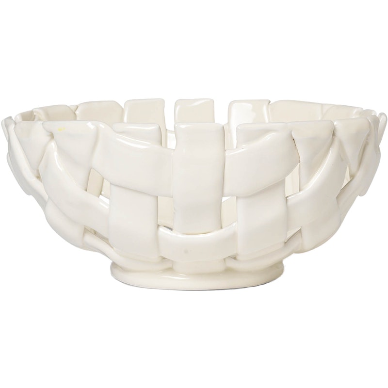 Plait Bowl Ø24 cm, Off-white