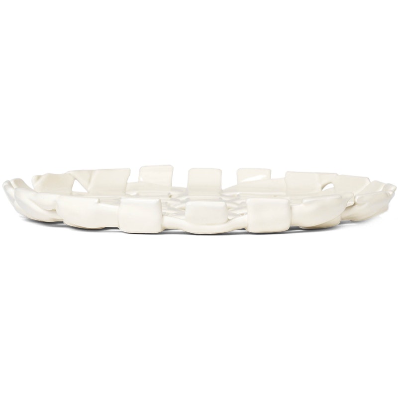 Plait Platter Ø30 cm, Off-white