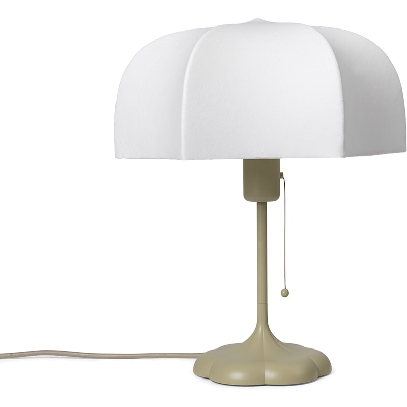 Poem Table Lamp, White/Cashmere