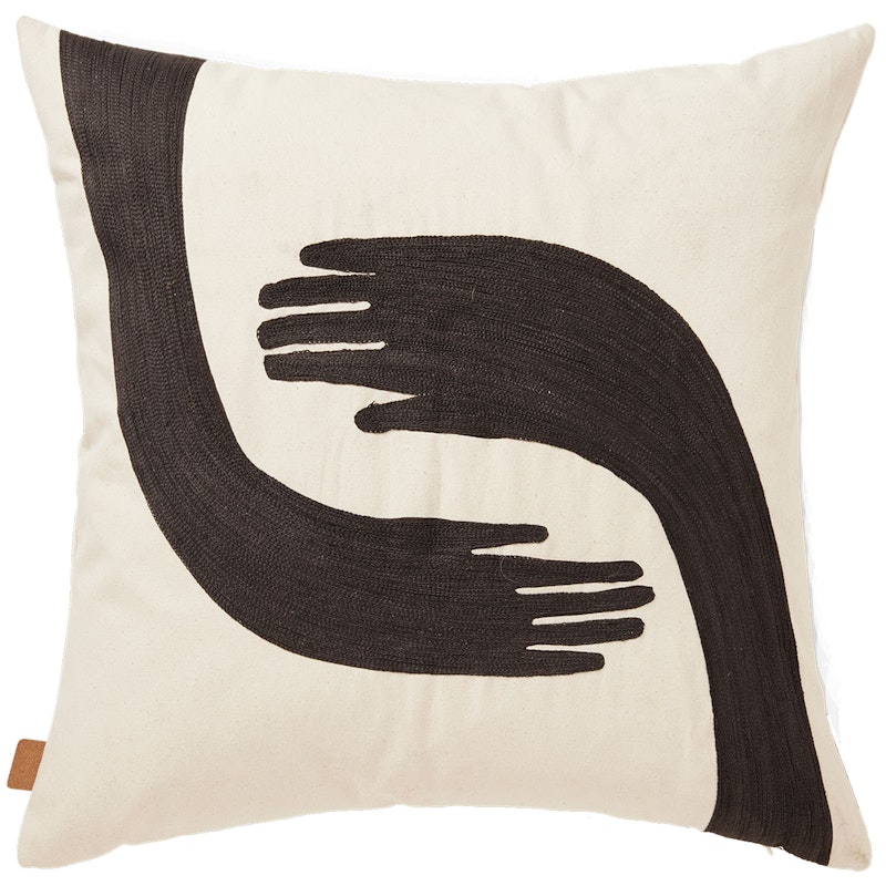 Pose Cushion Cover 50x50 cm, Coffee/Undyed