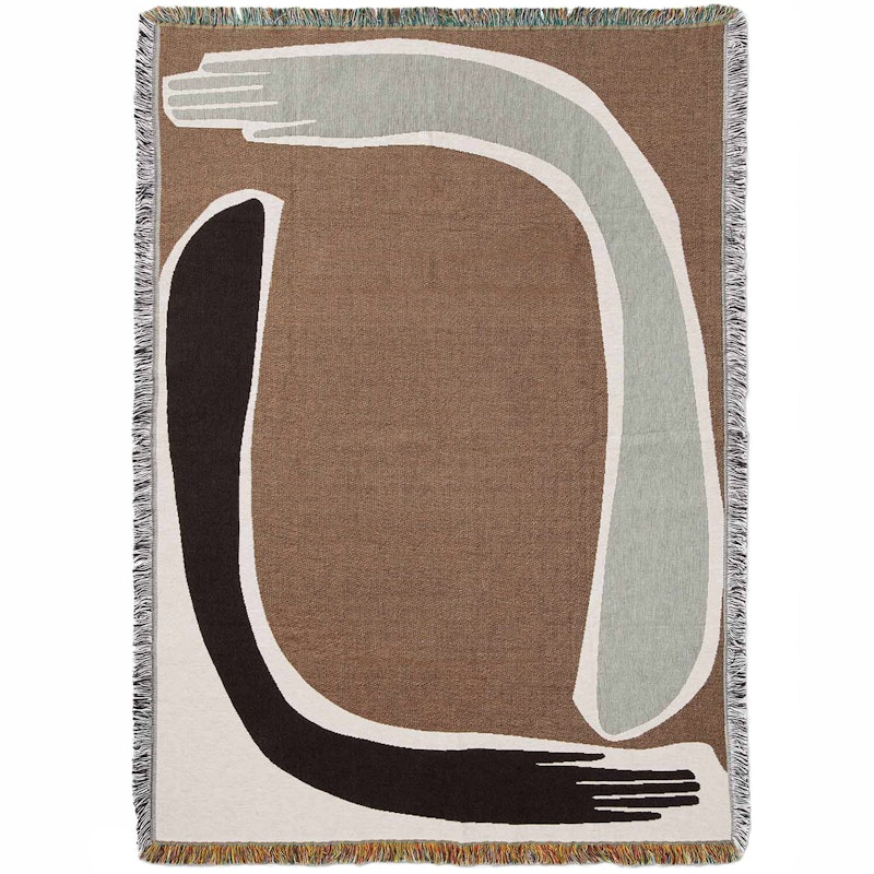 Pose Tapestry Blanket / Wall Decoration 120x170 cm, Coffee