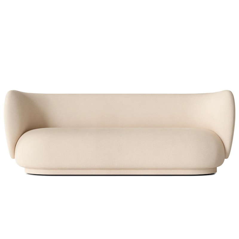 Rico Brushed 3 Seater Sofa, Off-white