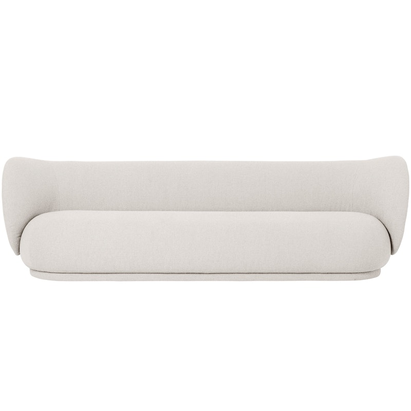 Rico Boucle 4 Seater Sofa, Off-white