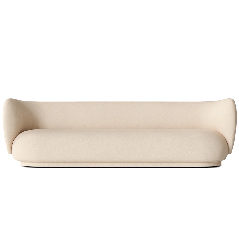 Rico Brushed 4 Seater Sofa, Off-white