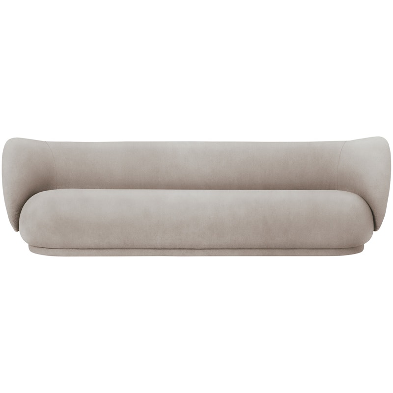 Rico Brushed 4 Seater Sofa, Sand