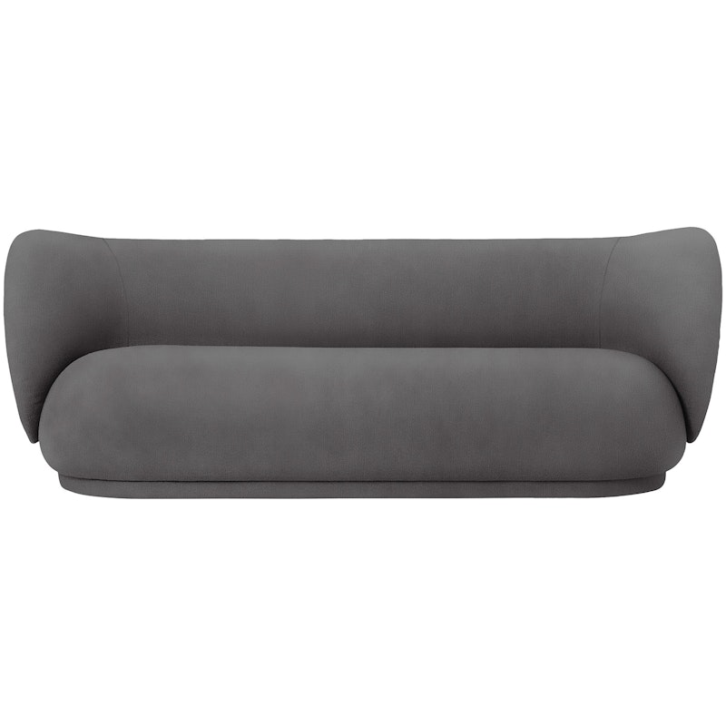 Rico Brushed 4 Seater Sofa, Warm Grey