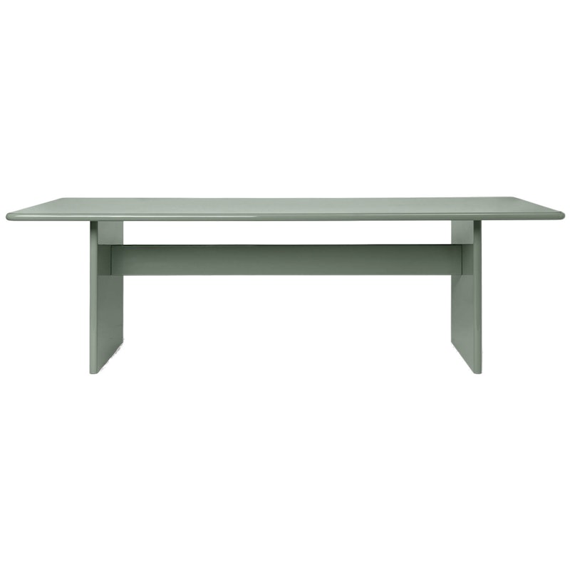 Rink Dining Table 90x240 cm, Tea Green