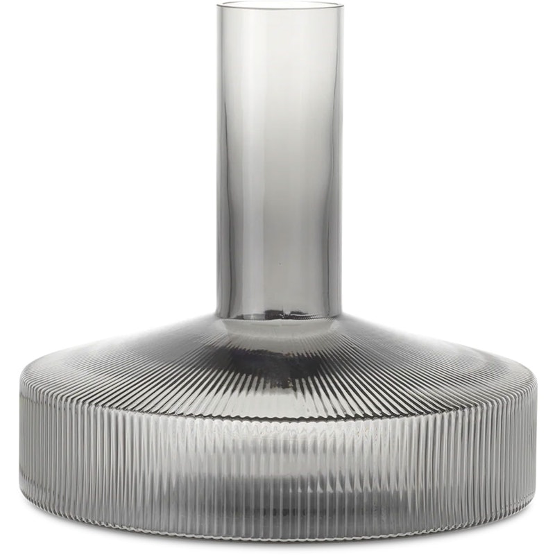 Ripple Wine Carafe, Smoked Grey