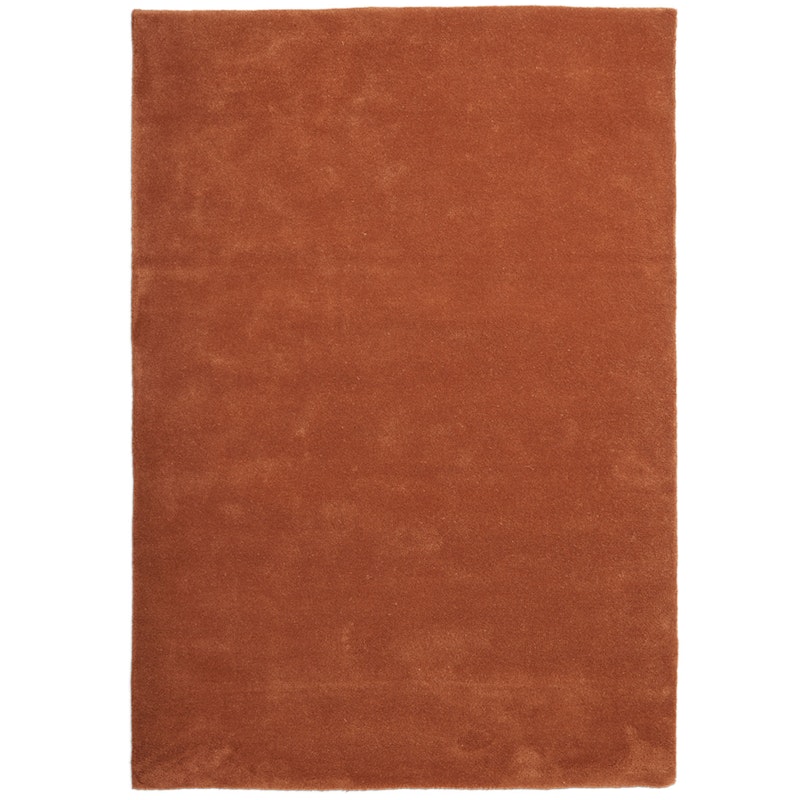 Stille Tufted Rug 140x200 cm, Red Brown