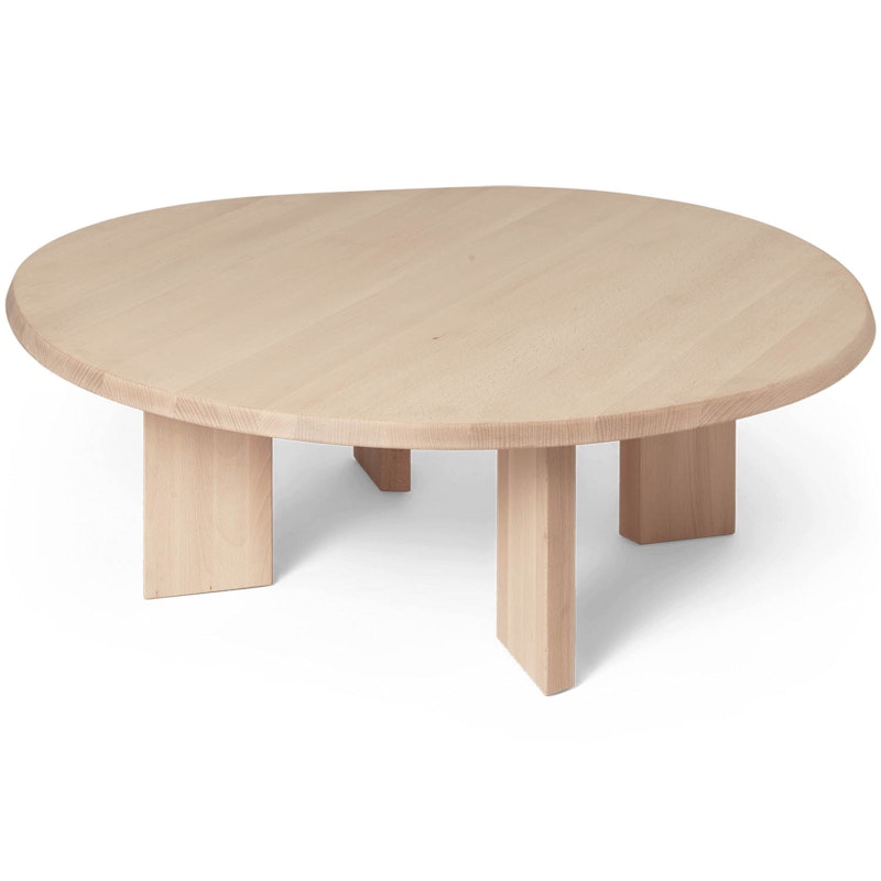 Tarn Coffee Table - Dark Stained Beech Coffee Table, White Oiled Beech