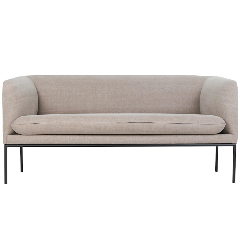 Turn Boucle 2-Seater Sofa, Natural