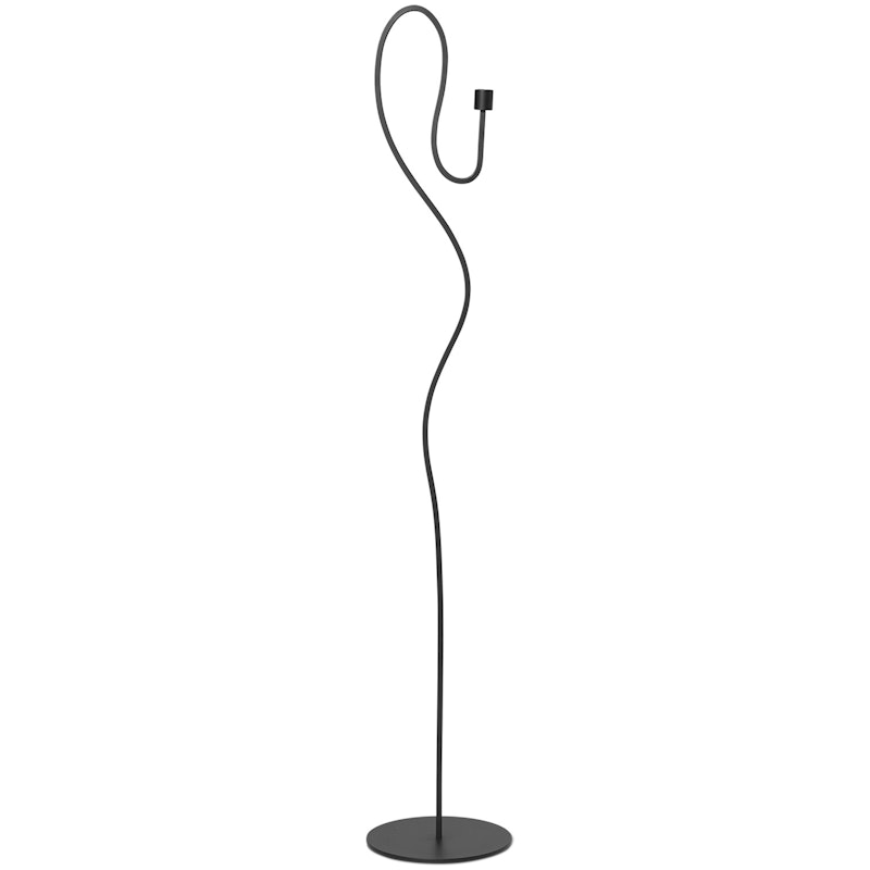 Valse Floor Candle Holder, Black