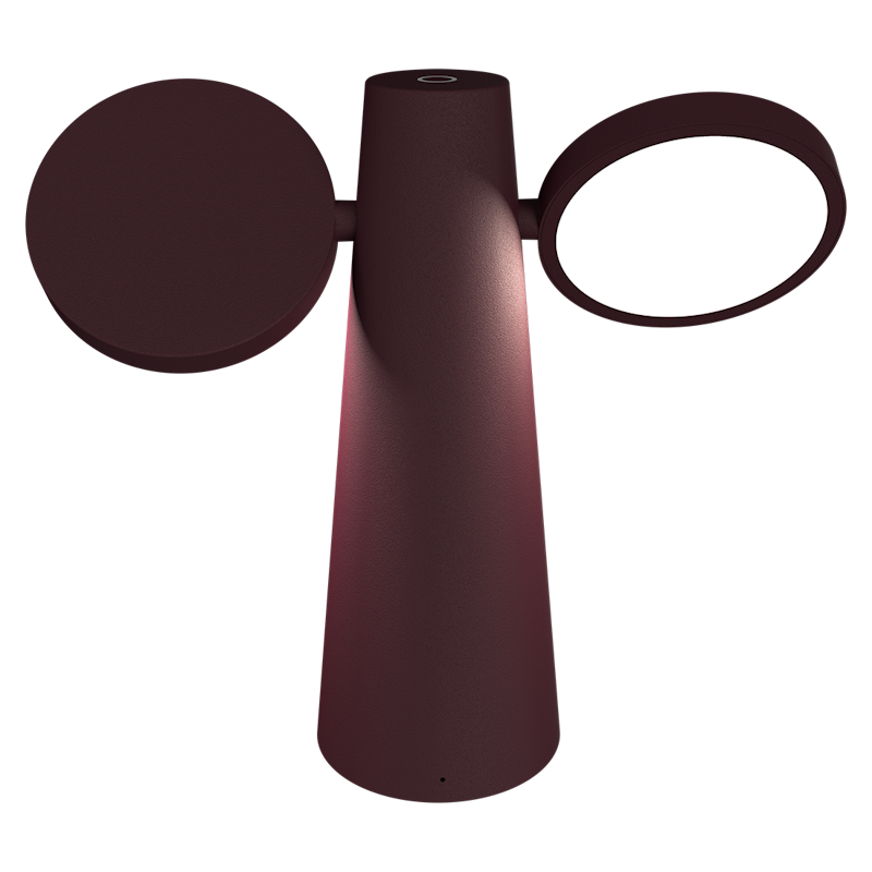 Oto Portable Lamp, Black Cherry