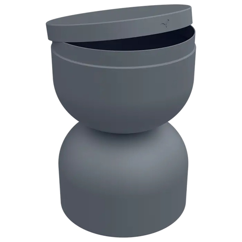 Piapolo Stool, Storm Grey