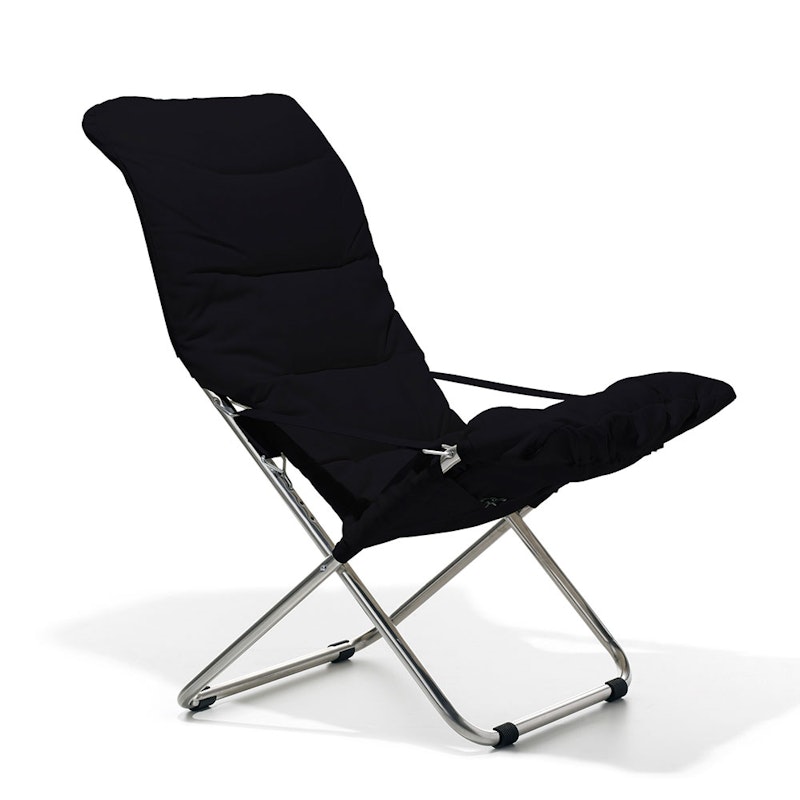 Fiesta Soft Deck Chair, Black,