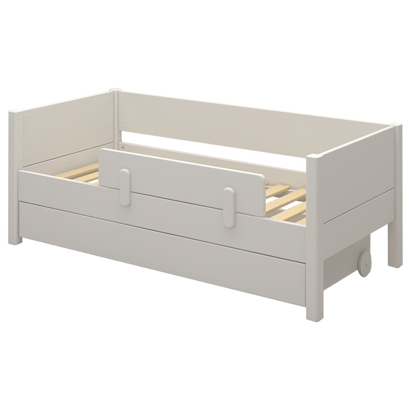 Ask Junior Bed With Bed Rail + Drawer 70x160 cm, White