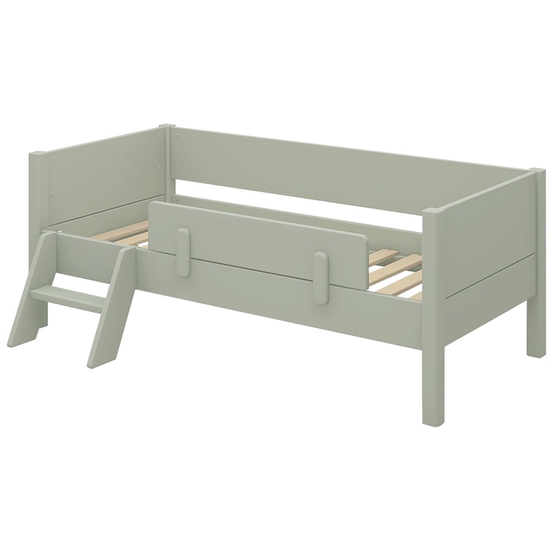 Ask Junior Bed With Bed Rail + Ladder 70x160 cm, Green