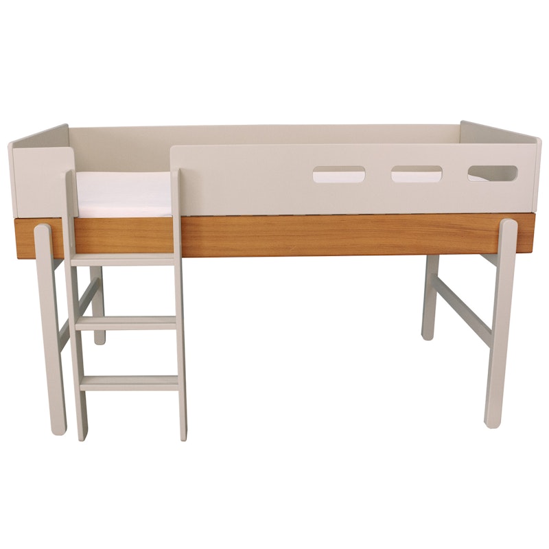 Popsicle Single Bed Medium-high 90x200 cm, Oak / Cream