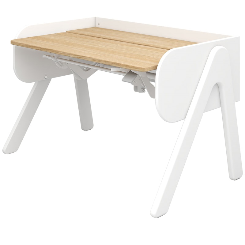 Woody Desk, White / Oak