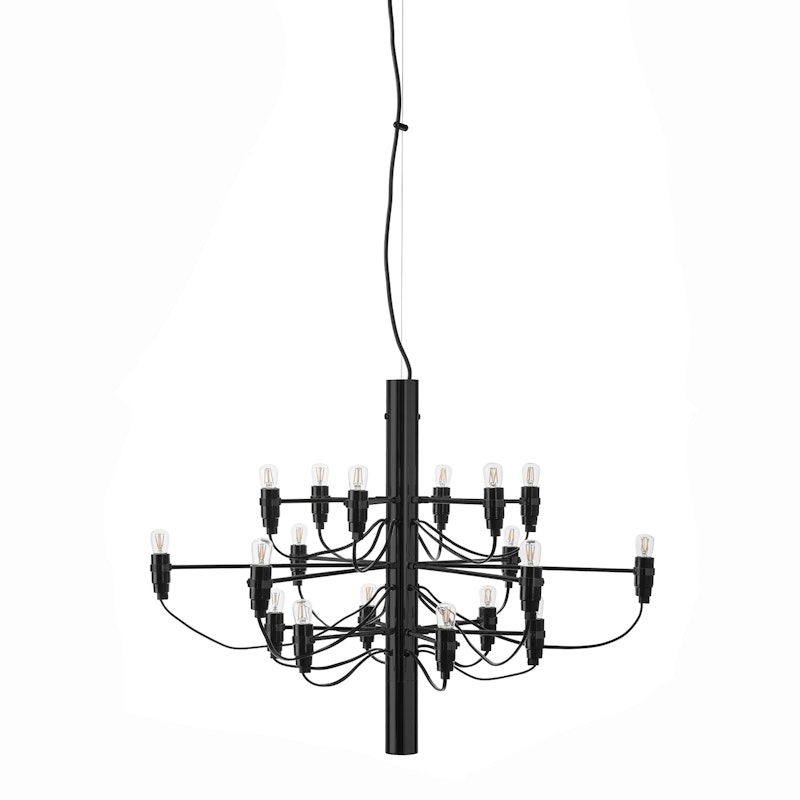 2097/18 Sarfatti Chandelier, Matte black