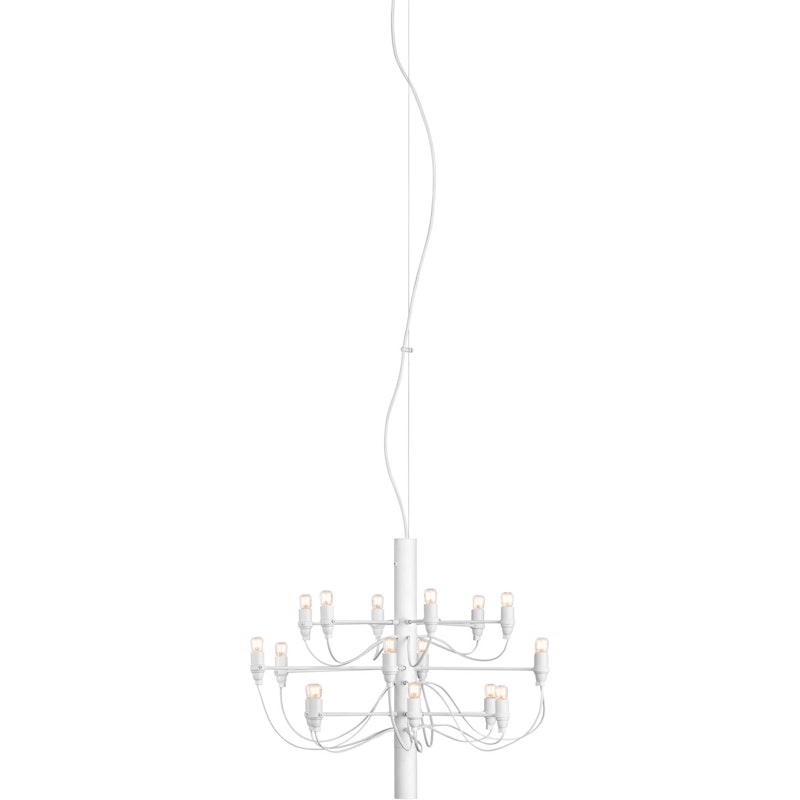 2097/18 Sarfatti Chandelier, Matte White