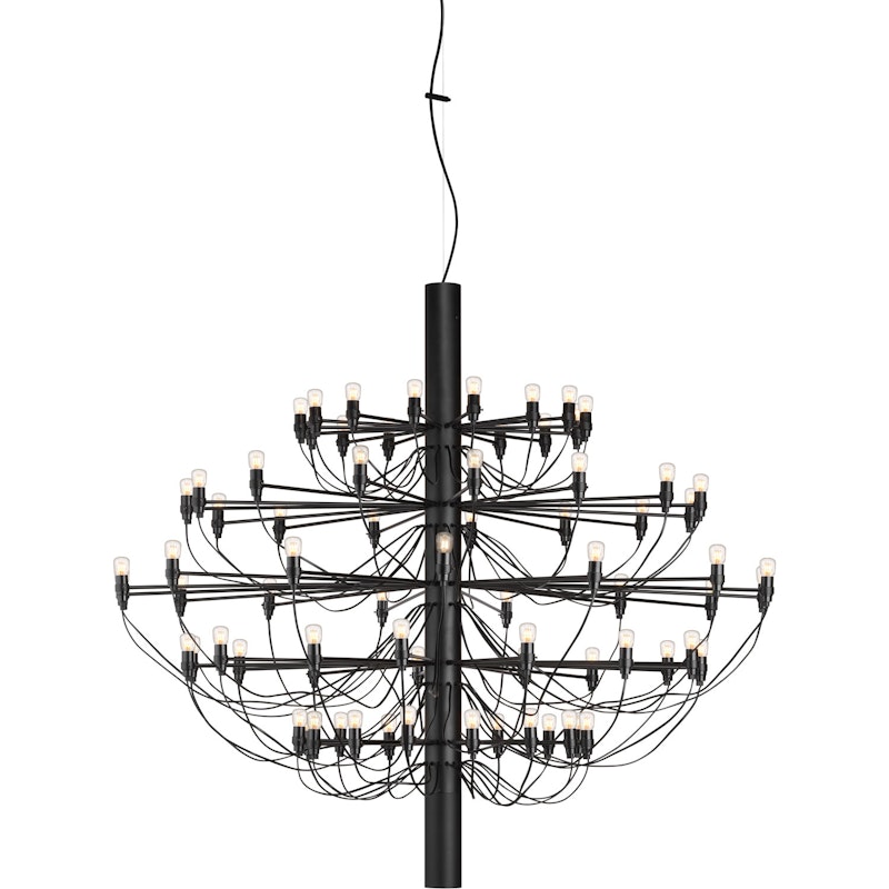 2097/75 Sarfatti Chandelier LED, Matte Black