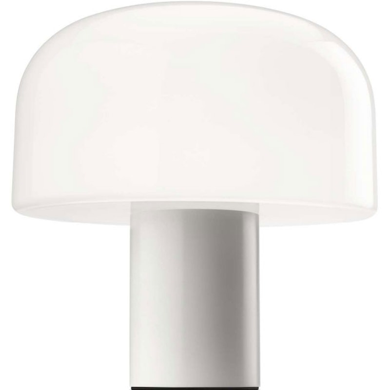 Bellhop Glass T Table Lamp, White