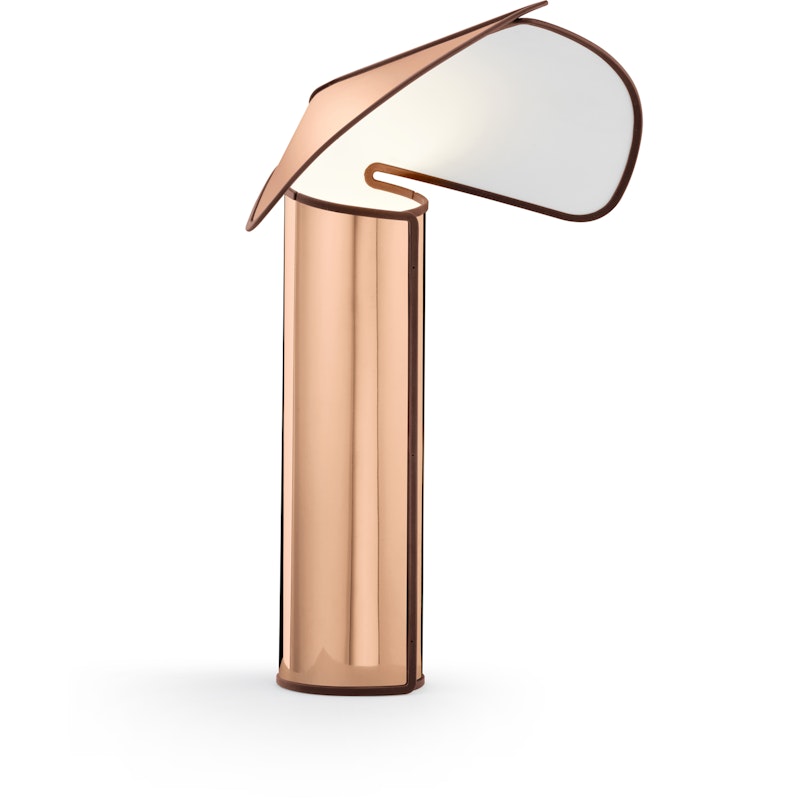 Chiara T Table Lamp,  Rose Gold / Red