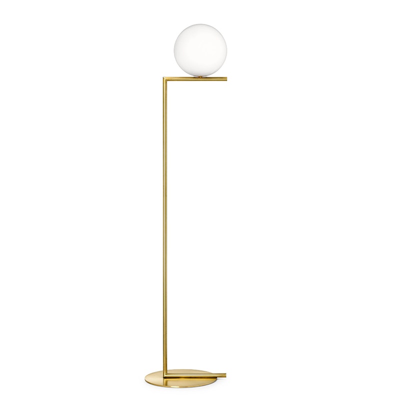 IC Lights F1 Floor Lamp, Brushed Brass