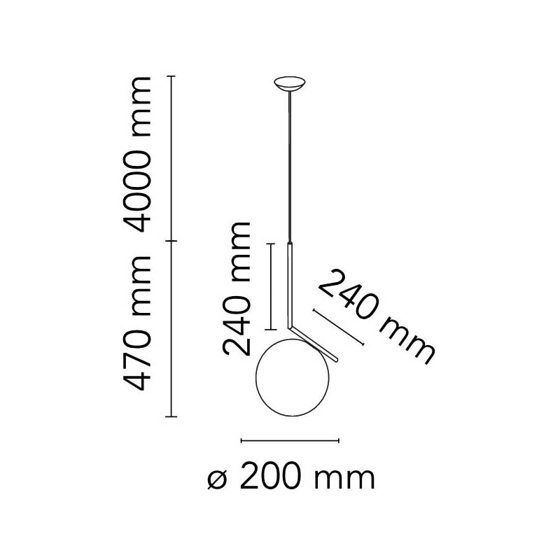 IC Lights S1 Pendant, Chrome from Flos | RoyalDesign