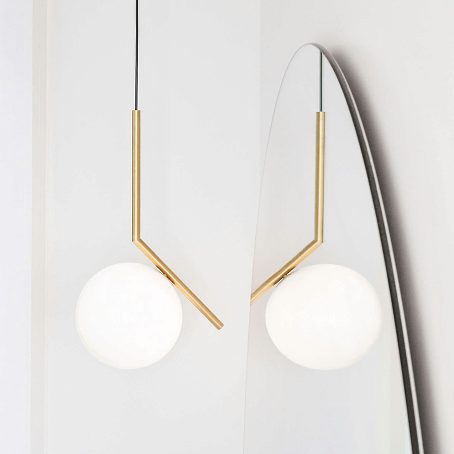 IC Lights S1 Pendant, Chrome from Flos | RoyalDesign