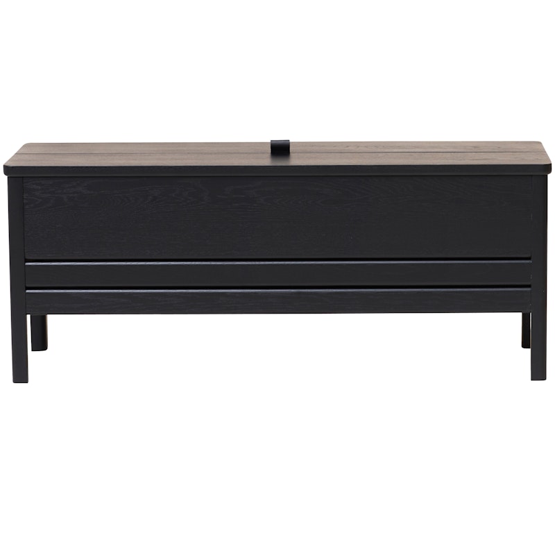 A Line Storage Bench 111 cm, Black Oak