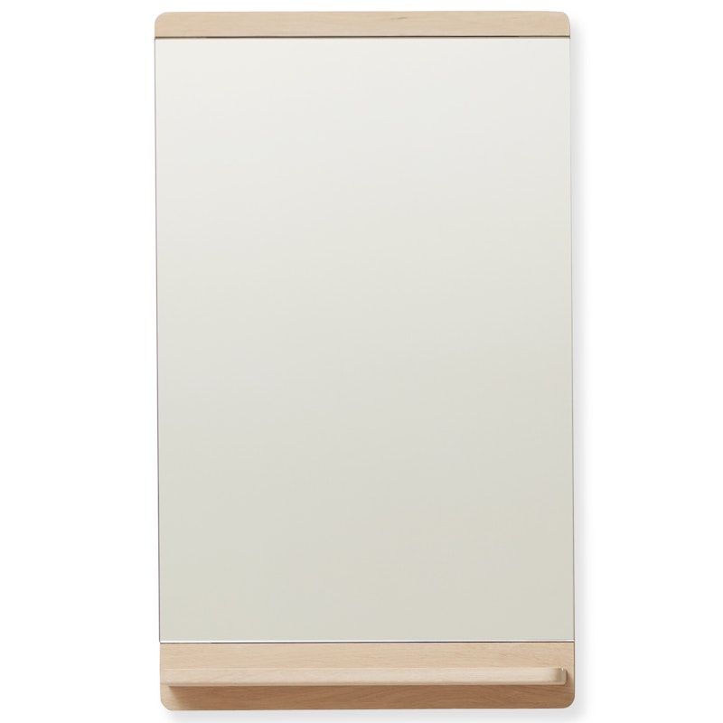 Rim Wall Mirror 40x67 cm, White Oiled Oak