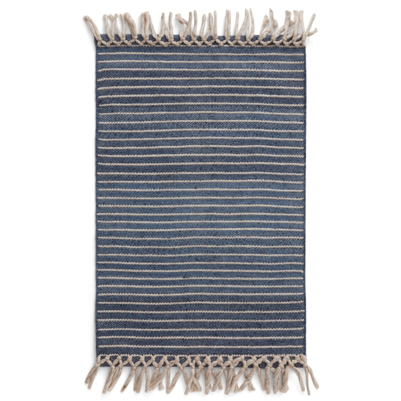 Bold Fringe Rug 200x300 cm, Dusty Blue