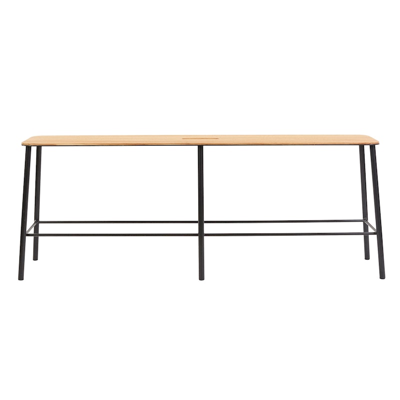 Adam Commode 120cm, Black/Oak