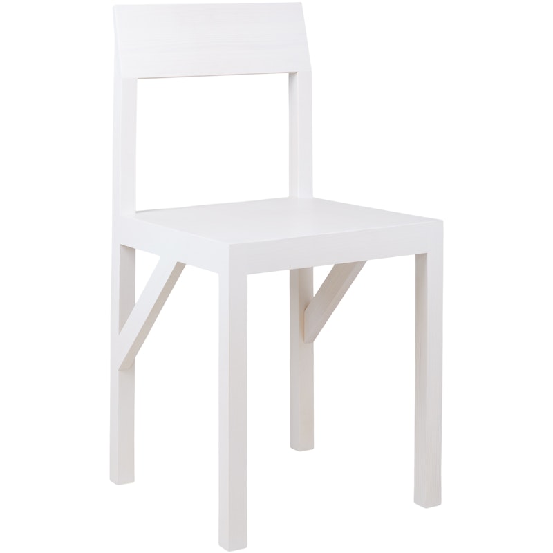 Bracket Dining Chair, White