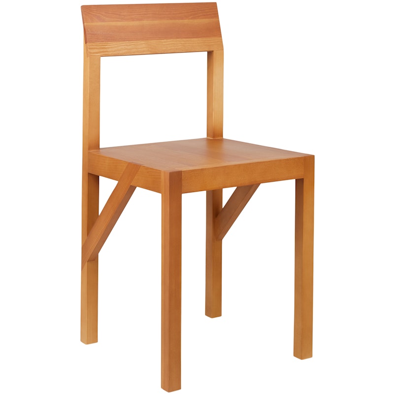 Bracket Dining Chair, Warm Brown