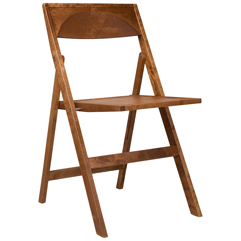 Folding Flat Chair, Warm Brown