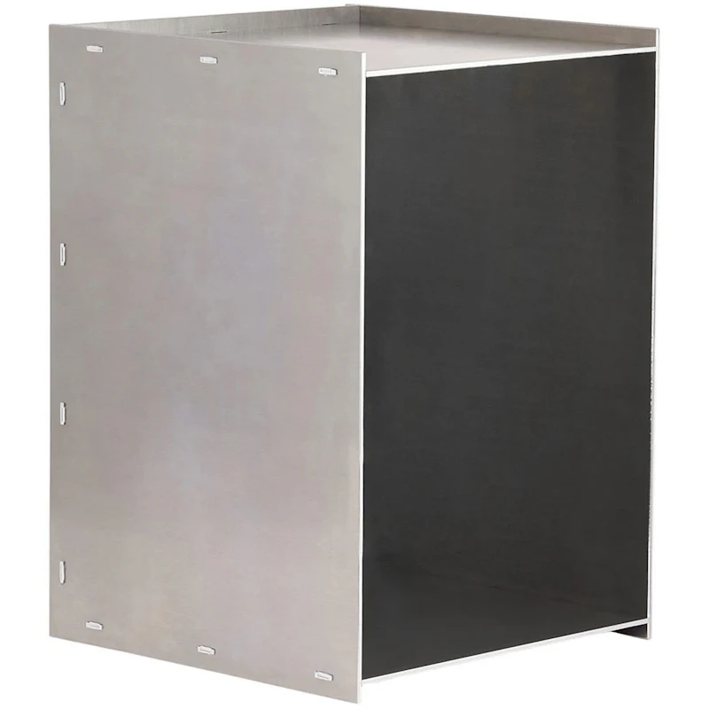 Rivet Box Side Table, Aluminium from Frama | RoyalDesign