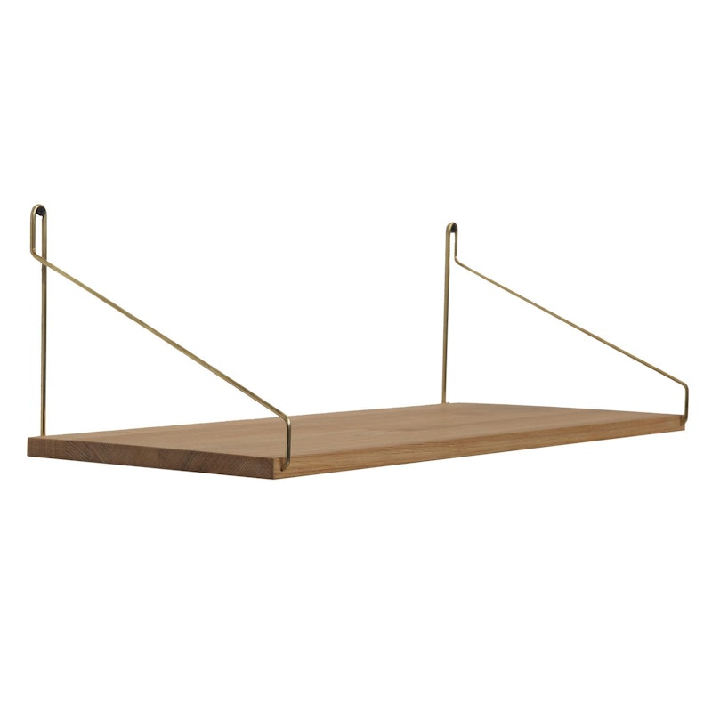 Shelf 80 shelf L, brass