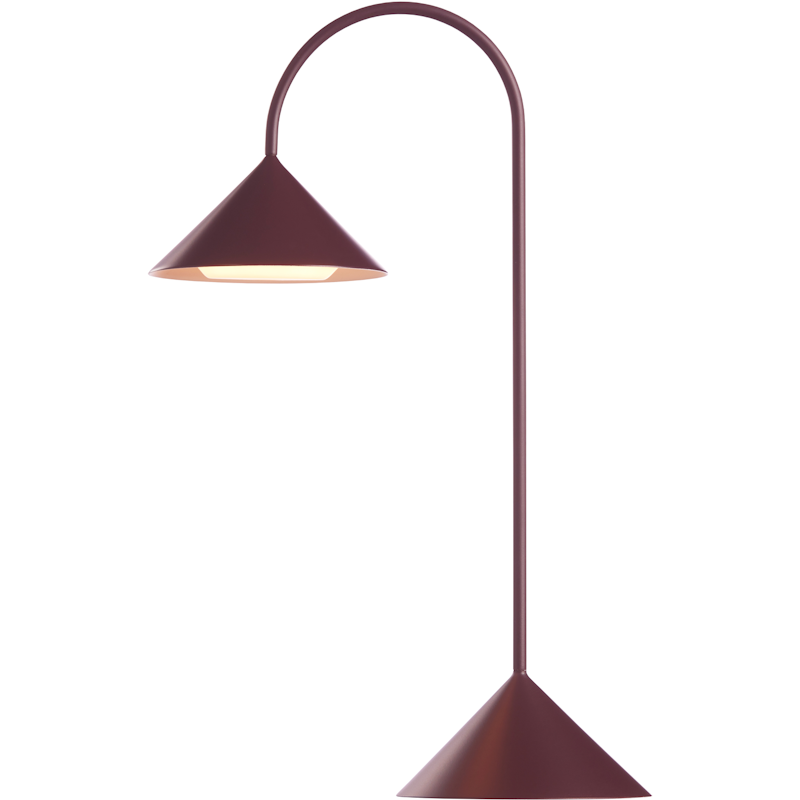 Grasp Table Lamp Portable 47 cm, Matt Beetroot