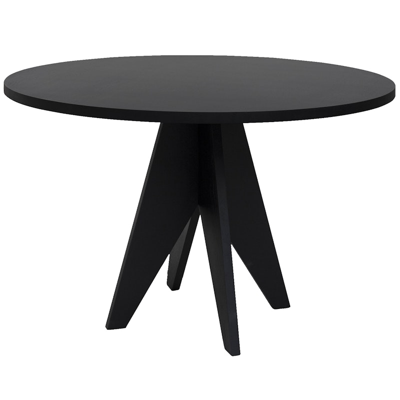 Pose Dining Table Ø120 cm, Black Oak