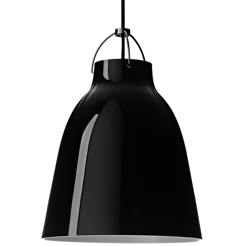 Caravaggio Pendant P2, Cord 3 m, Black High-Gloss