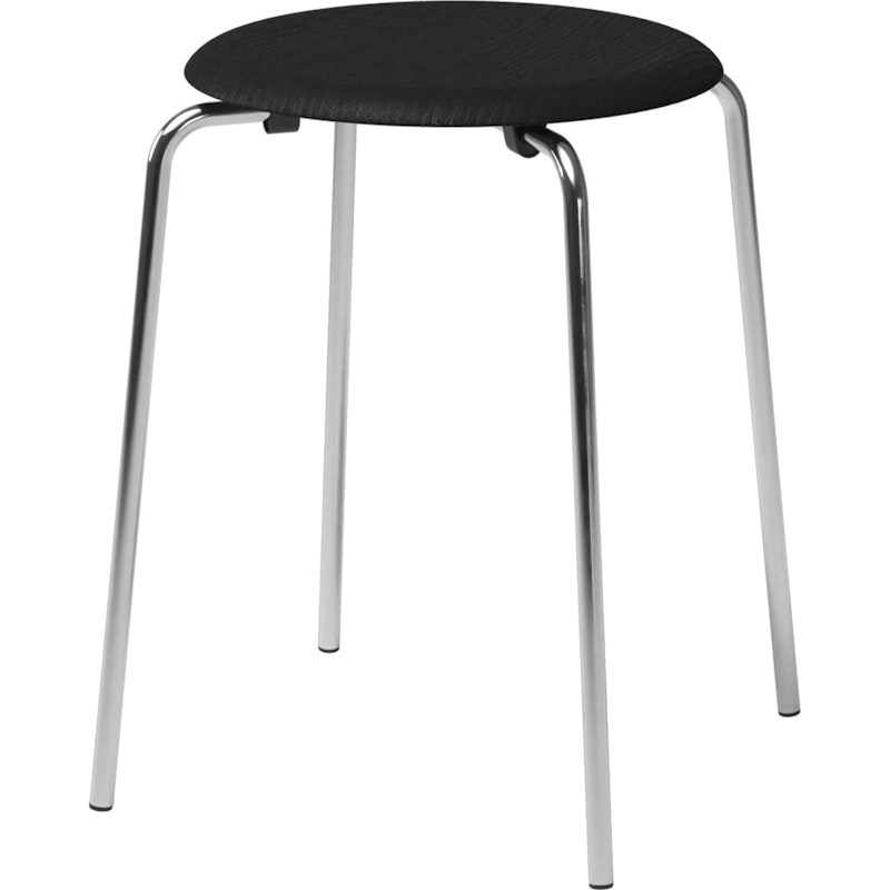 Dot Stool, Black Ash / Chrome