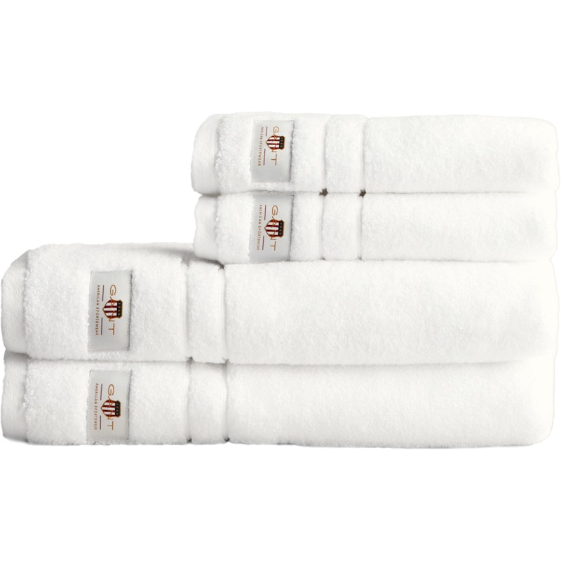 Archive Shield Towels 50x70 + 140x70 cm 4-pack, White