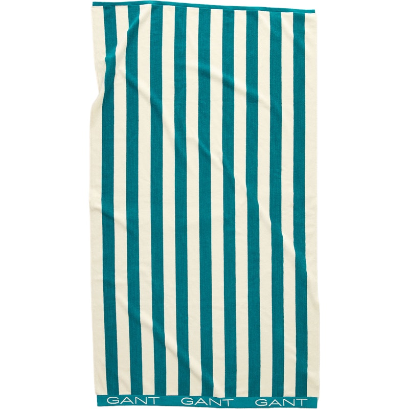 Block Stripe Beach Towel 100x180 cm, Ocean Turquosie